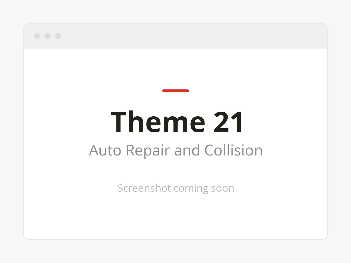 Theme 21 Auto Repair and Collision website design preview
