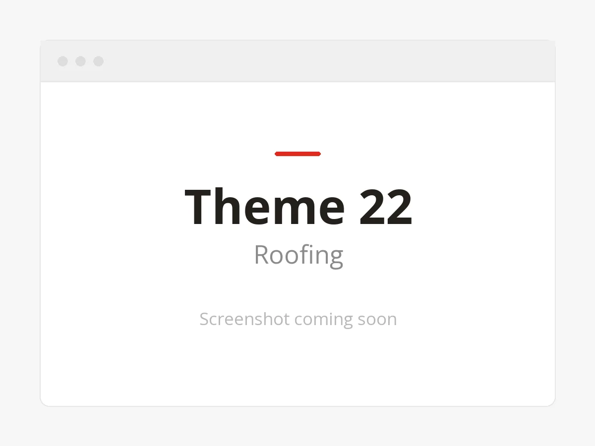 Theme 22 Roofing website design preview