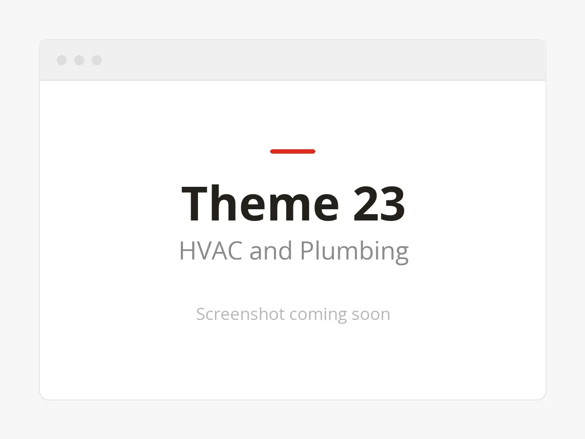 Theme 23 HVAC and Plumbing website design preview