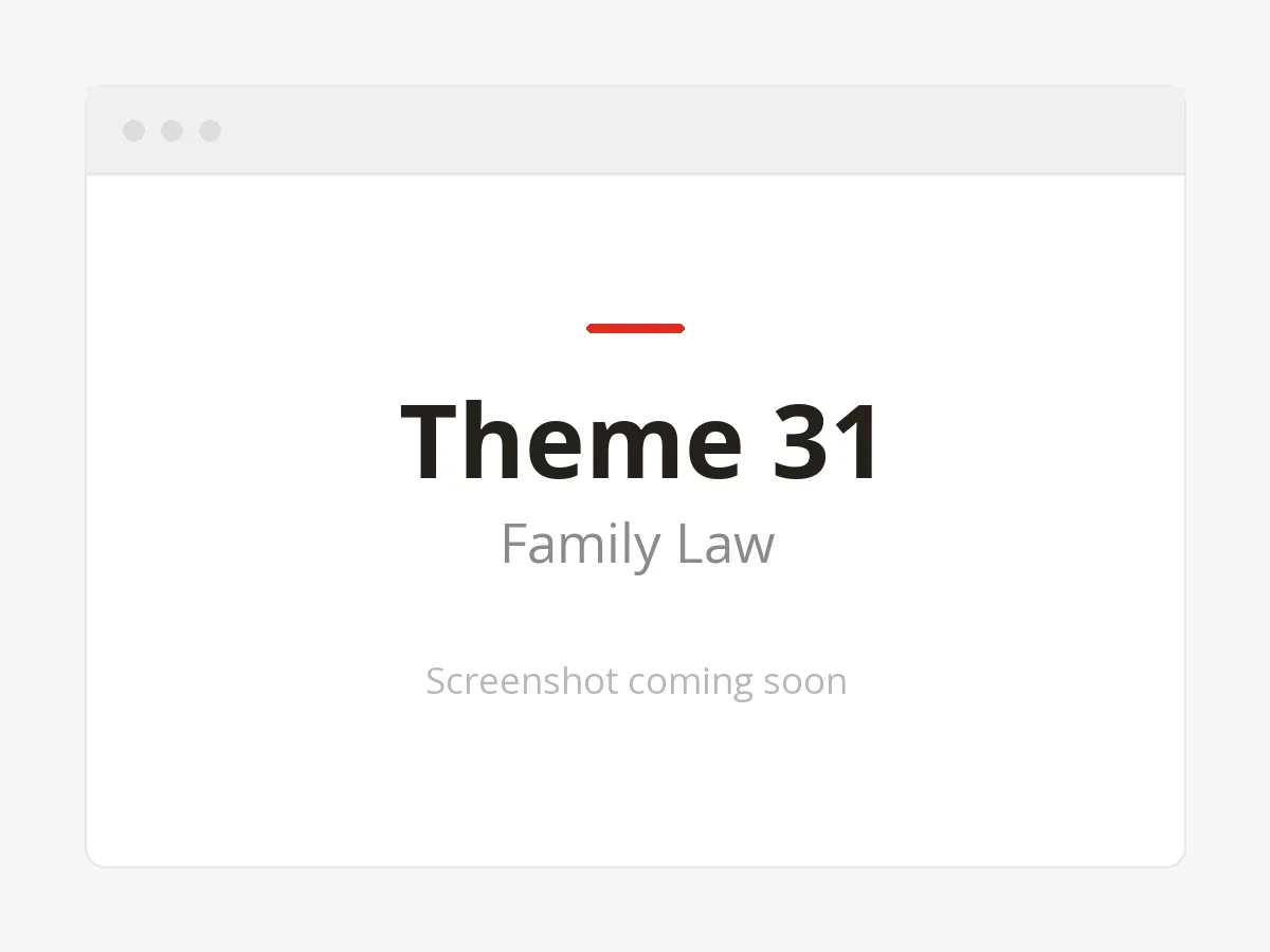 Theme 31 Family Law website design preview